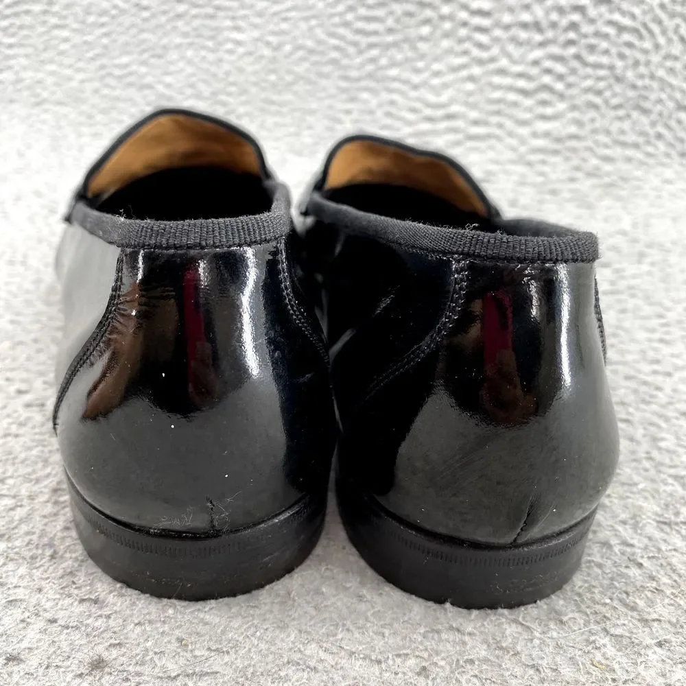 Salvatore Ferragamo Loafer Shoes Men's 10 Black‎ Italian Leather Corpcore Preppy